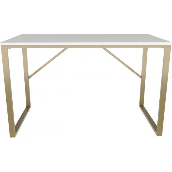 Layton skrivbord 120 x 60 cm - Guld/vit Layton skrivbord 120 x 60 cm - Guld/vit