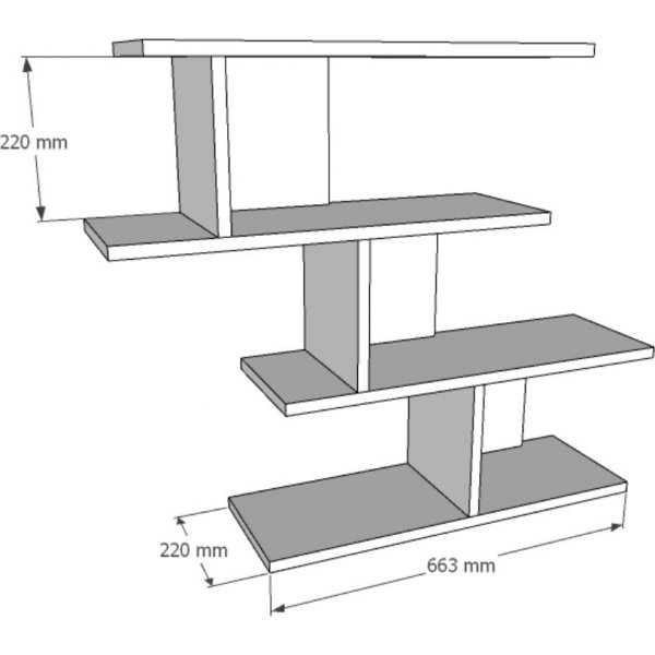 Rosie v�gghylla - Vit/antracit
