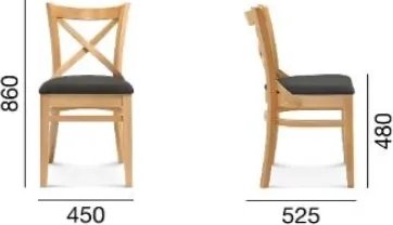 Bistro matstol - Valfri färg på stomme och klädsel Bistro matstol - Valfri färg på stomme och klädsel