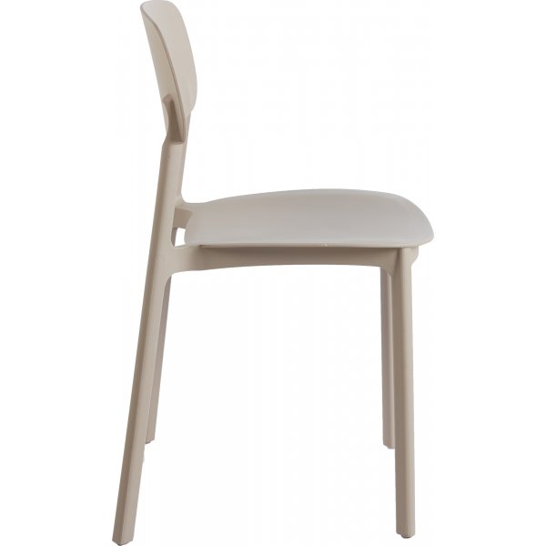 Matstol beige stapelbar Matstol beige stapelbar