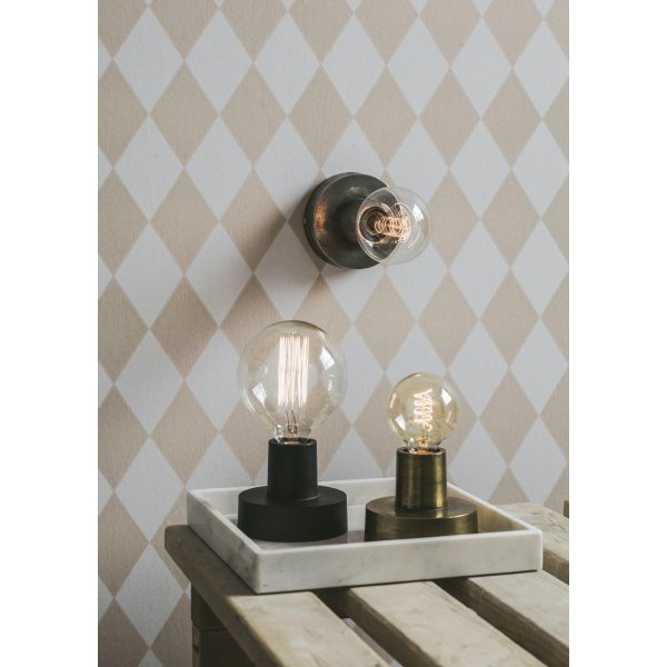 Pied de lampe Avis - Noir rustique - 12 cm Pied de lampe Avis - Noir rustique - 12 cm