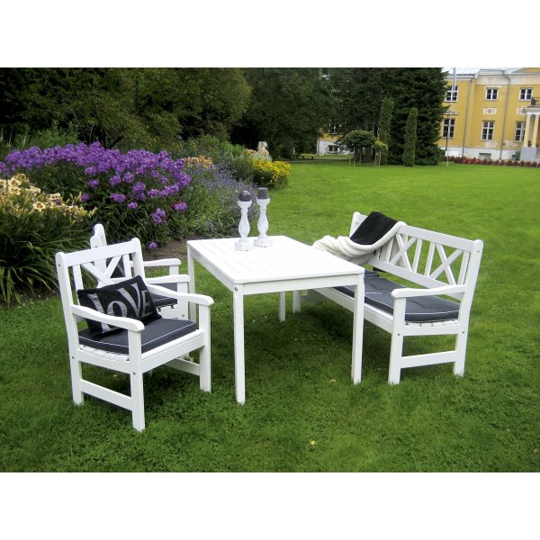 Europe matbord 135 cm - Vit + Textilrengöring för möbler Europe matbord 135 cm - Vit + Textilrengöring för möbler