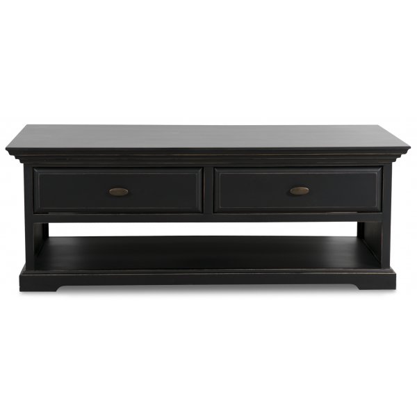 Table basse avec rangement 130 x 70 cm + Dtachant pour meubles