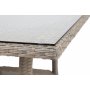 Matgrupp Sumba bord + 4 stolar & sittdynor - Beige melerad