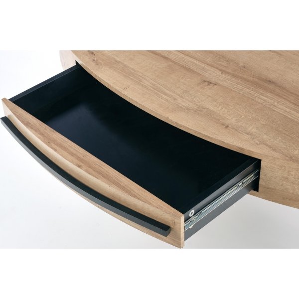 Table basse Carolina 120 x 60 cm - Chêne/noir Table basse Carolina 120 x 60 cm - Chêne/noir