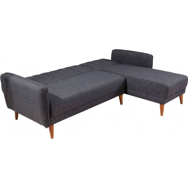 Slaapbank Aqua Rechts - Donkergrijs