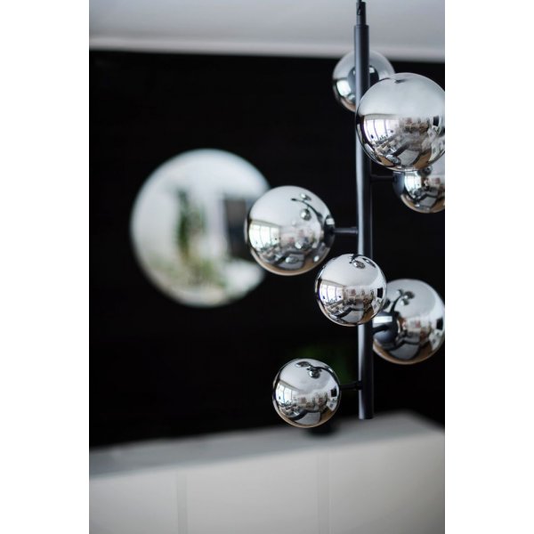 Plafonnier Molekyl - Noir/gris fume