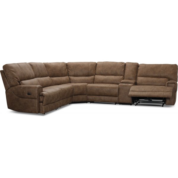 Canapé d'angle électrique Las Vegas F - Marron clair Canapé d'angle électrique Las Vegas F - Marron clair