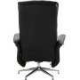 Milos ftlj med fotpall (Recliner) - Svart PU