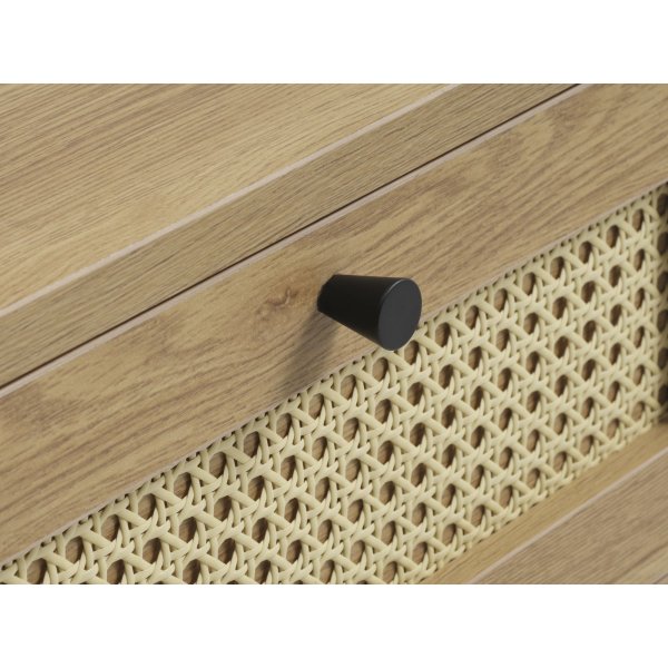 Menu bijzettafel - Eiken/kunstrotan