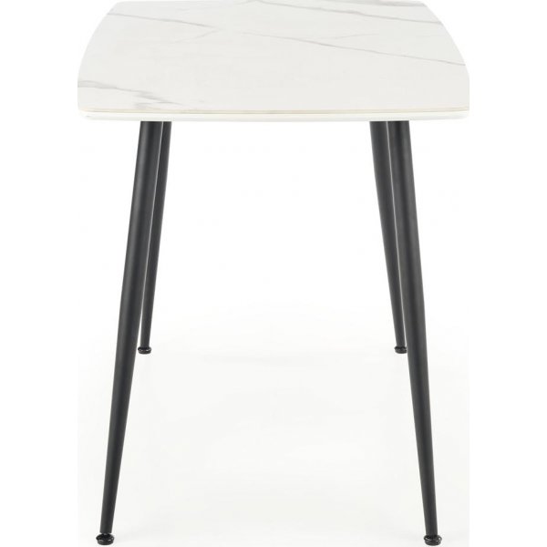 Table à manger Marco 120 x 70 cm - Marbre blanc/noir Table à manger Marco 120 x 70 cm - Marbre blanc/noir
