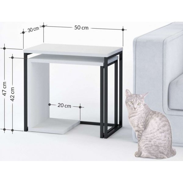 Zigosh satsbord 50 x 30 cm - Retrogrå Zigosh satsbord 50 x 30 cm - Retrogrå