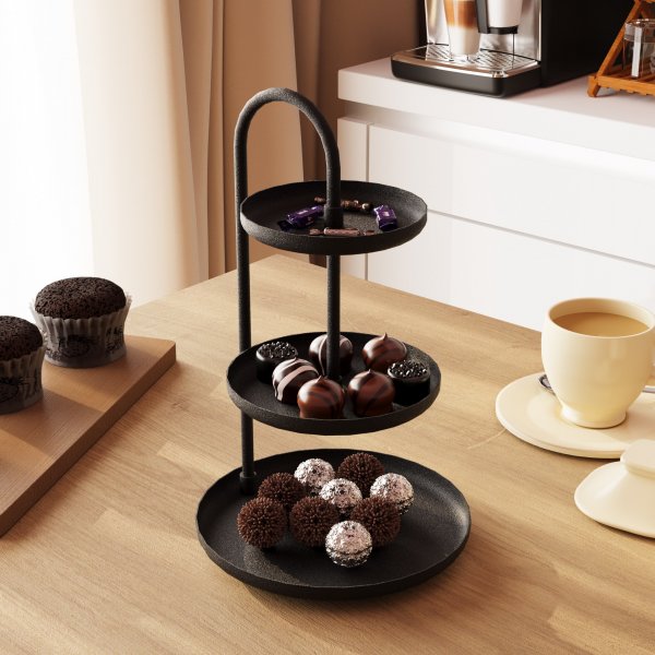 Dekorationsfat svart - Kalki