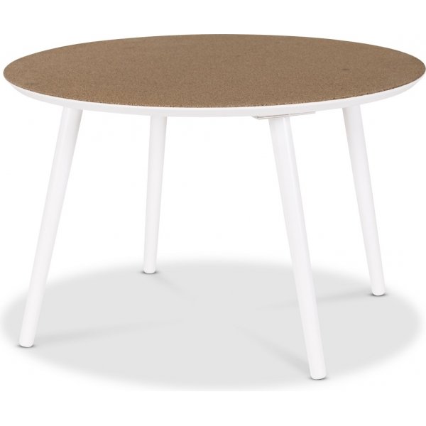 Beat soffbord runt 72 cm - Kork/Vit