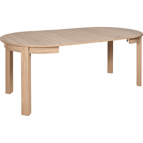Table à manger Bernardin 95-195 x 95 cm - Chêne Riviera Table à manger Bernardin 95-195 x 95 cm - Chêne Riviera