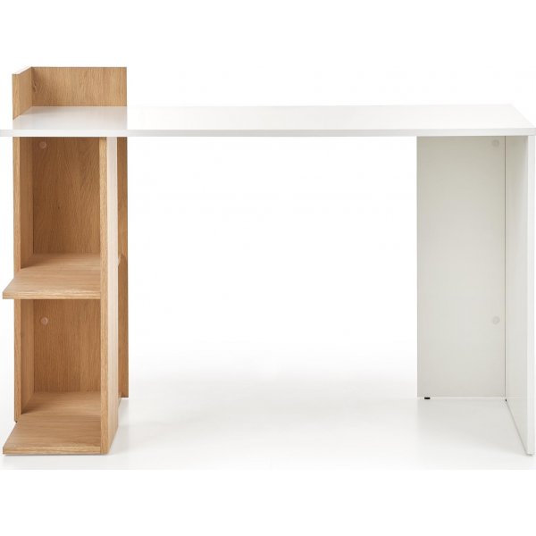 Bureau Oluf 122x57 cm - Chne/blanc