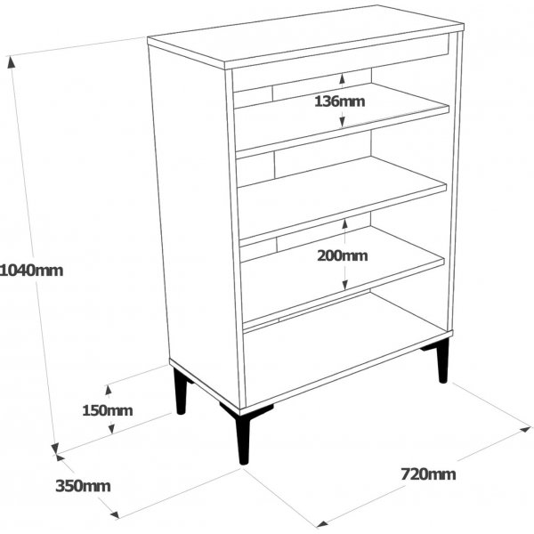 Aristo sk�p - Felt/antracit