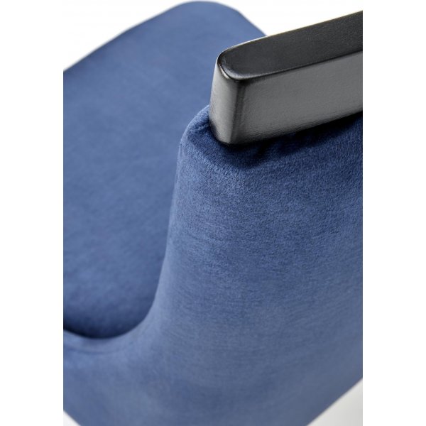 Chaise de salle à manger Royal - Noir/bleu foncé Chaise de salle à manger Royal - Noir/bleu foncé