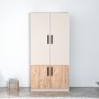 Newra kledingkast - grenen/beige