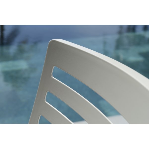 Portals eetgroep 4 - Wit/teak