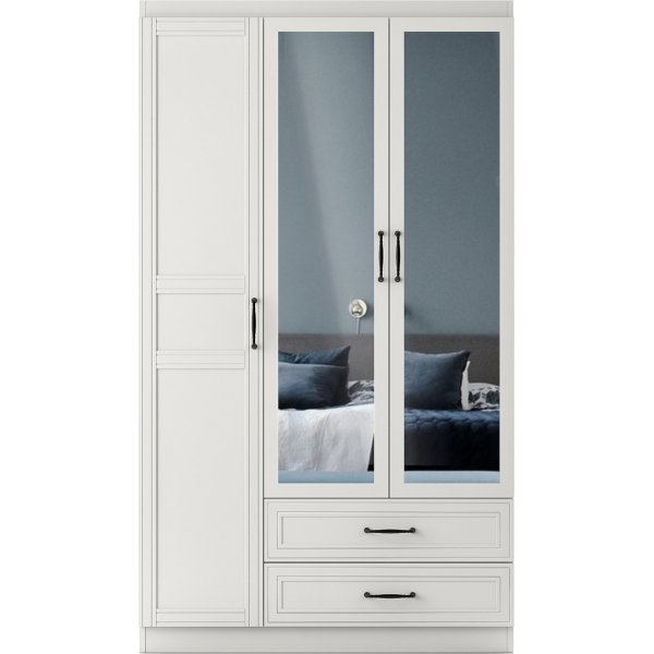Henna kledingkast 105 x 50 x 182 cm - Wit