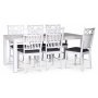 Milla matgrupp; matbord 180x90 cm med 6 st Sandhamn Gripsholm matstolar
