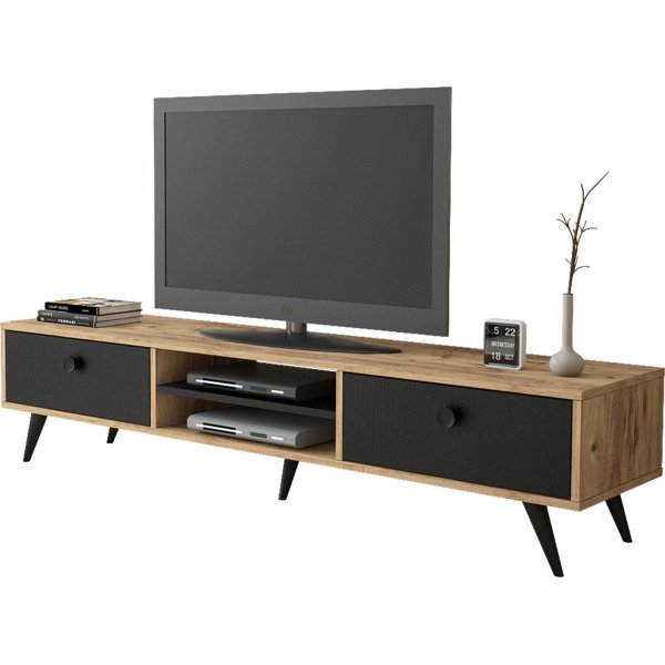 Vilamo TV-b�nk - Furu/svart