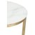 Lampe de table ronde Palasso 40 cm - Laiton / Lgre marbrure