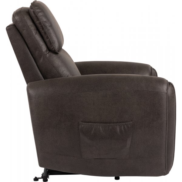 Fauteuil inclinable Babsan avec aide au levage - Marron