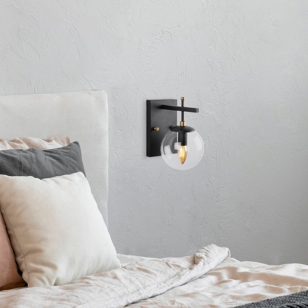 Zahar wandlamp 13112 - Zwart