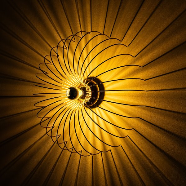 Karson vgglampa 56 cm - Guld