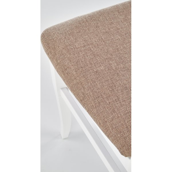 Chaise de salle à manger Mélanie - Blanc/Beige Chaise de salle à manger Mélanie - Blanc/Beige