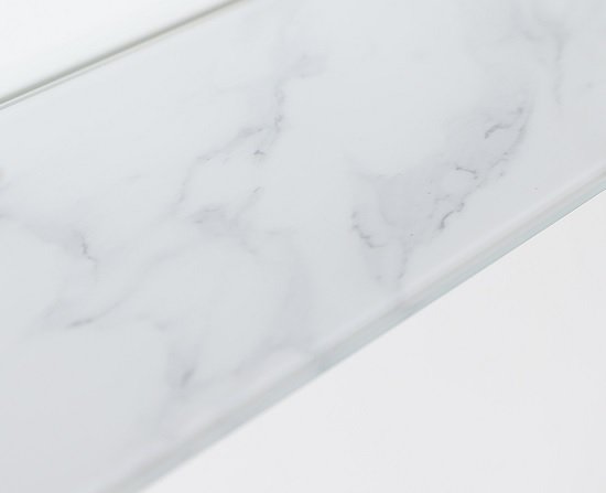 Etagère murale Stream laiton / verre marbre blanc Etagère murale Stream laiton / verre marbre blanc