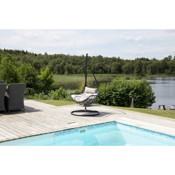 Chaise suspendue Vide - Noir/Gris Chaise suspendue Vide - Noir/Gris