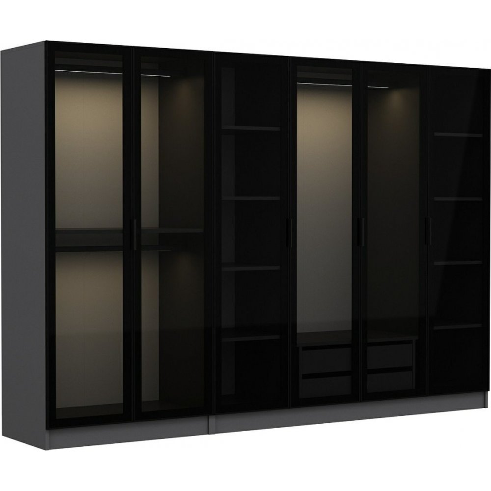 Cavolo garderob 270 x 52 x 190 cm, variant A - Antracit - Garderober