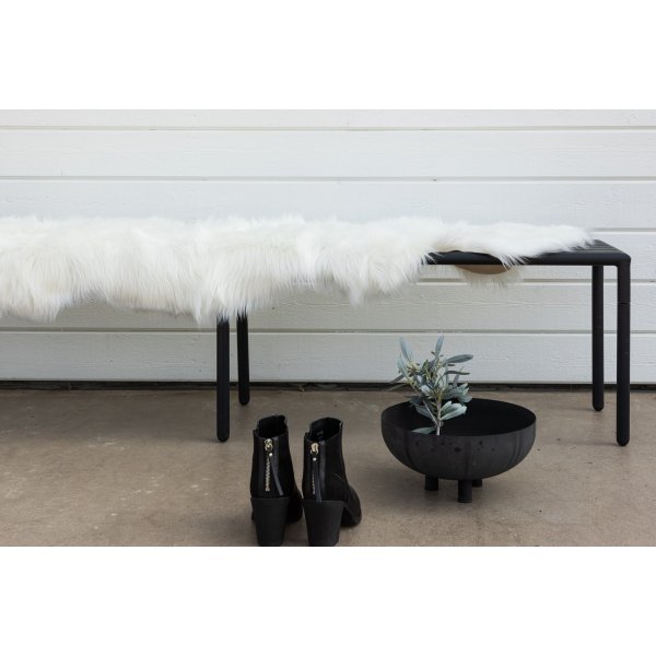 Piège Katy 180 x 55 cm - Fausse fourrure blanche Piège Katy 180 x 55 cm - Fausse fourrure blanche