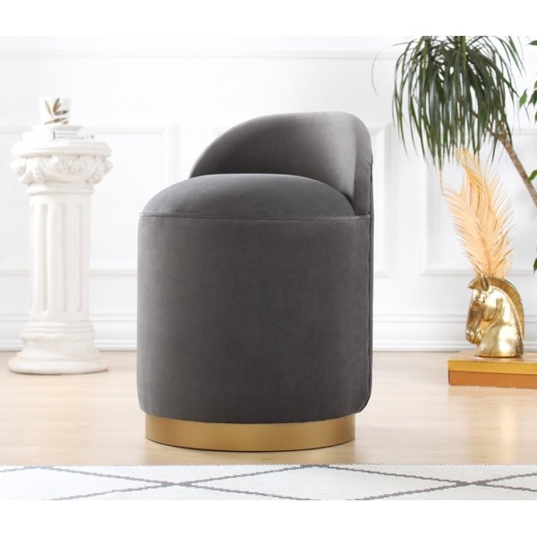 Pouf Dover - Gris Foncé Pouf Dover - Gris Foncé