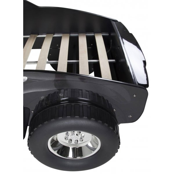 Barnsng Jeppe svart med belysning - Svart