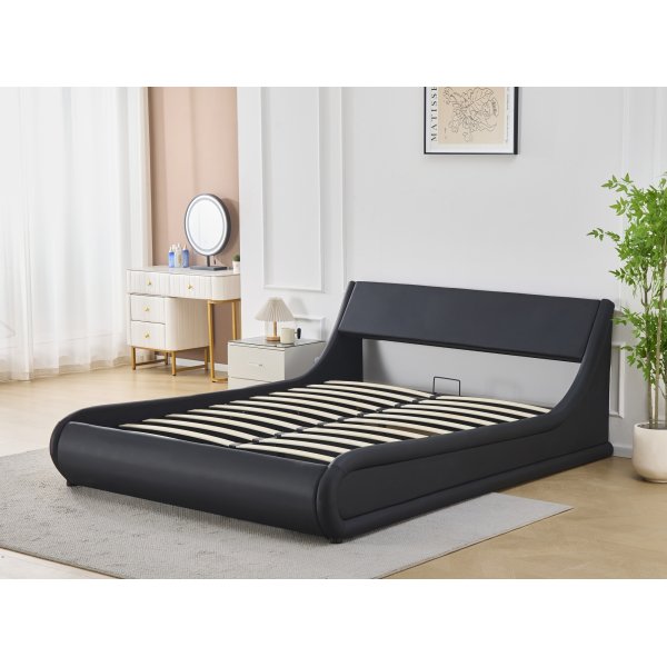 Sngram svart konstlder 160 x 200 cm