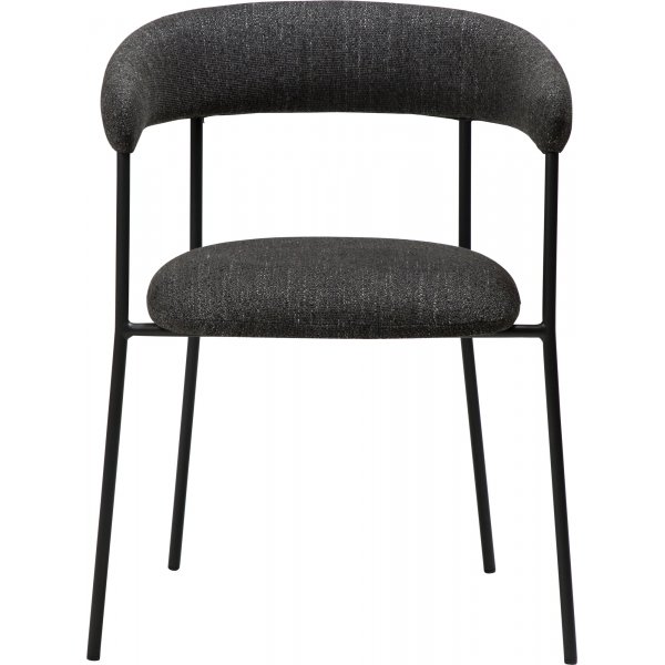 Fauteuil Plenti - Bouclé noir/noir Fauteuil Plenti - Bouclé noir/noir