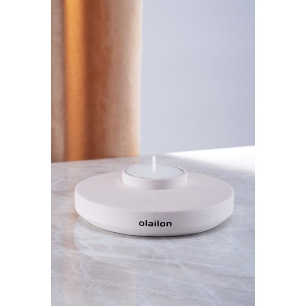 Space värmeljushållare med ljus - Beige Space värmeljushållare med ljus - Beige