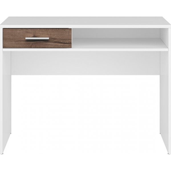 Bureau Nepo Plus 100 x 59 cm - Blanc/chêne foncé Bureau Nepo Plus 100 x 59 cm - Blanc/chêne foncé