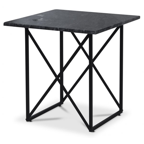 Paladium Lampbord 55 x 55 cm - Svart / gr marmor