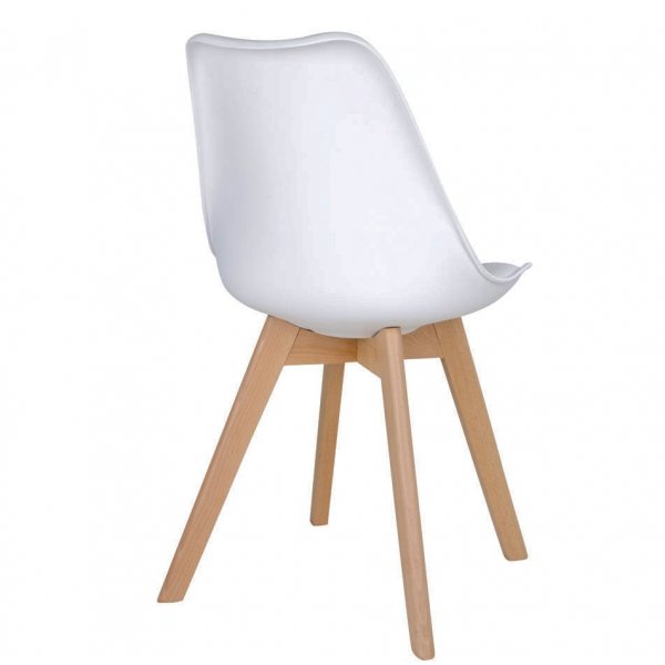 Molde Matstol - Vit/natur Molde Matstol - Vit/natur