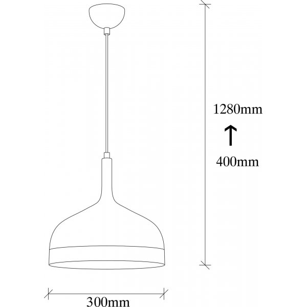 Sivani taklampa 826 - Svart/guld