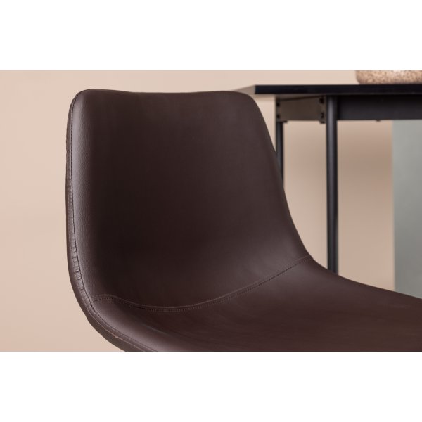 Alexi barstol - Brun PU Alexi barstol - Brun PU