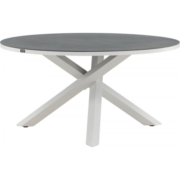 Copacabana matbord 140 cm - Gr/Vit