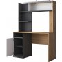 Hanna skrivbord 7, 117 x 46 cm - Antracit/valnt/vit