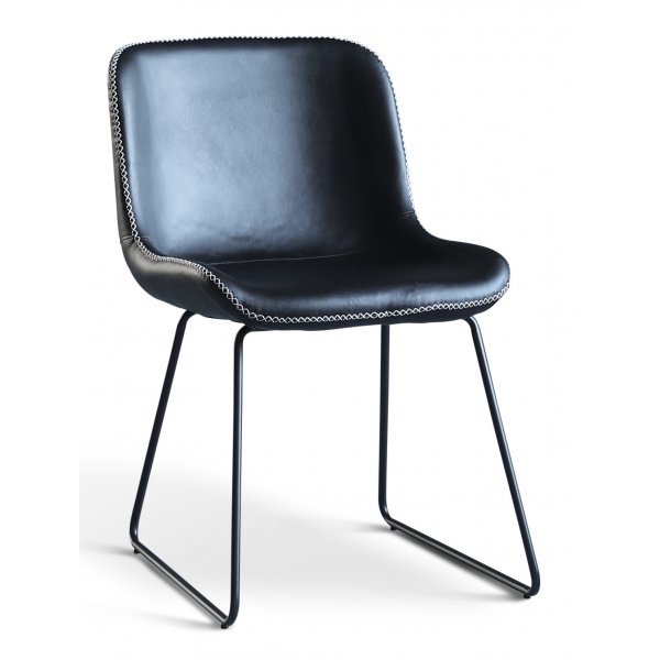 Groupe de salle  manger Texas avec 8 chaises de salle  manger Texas PU noir + table  manger Texas chne clair 200x100 cm