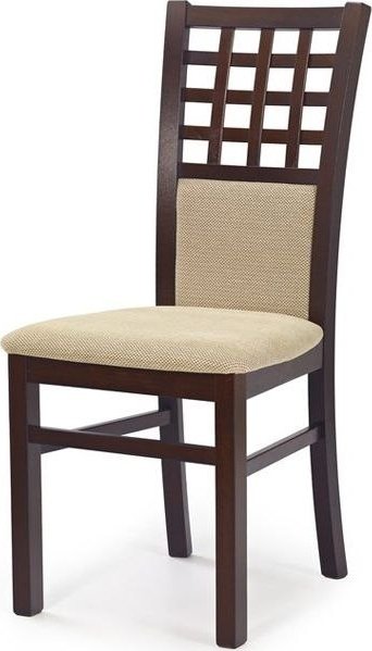 Chaise de salle  manger Libby 3 - Beige/noyer fonc